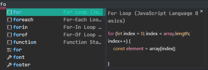 Example with JavaScript