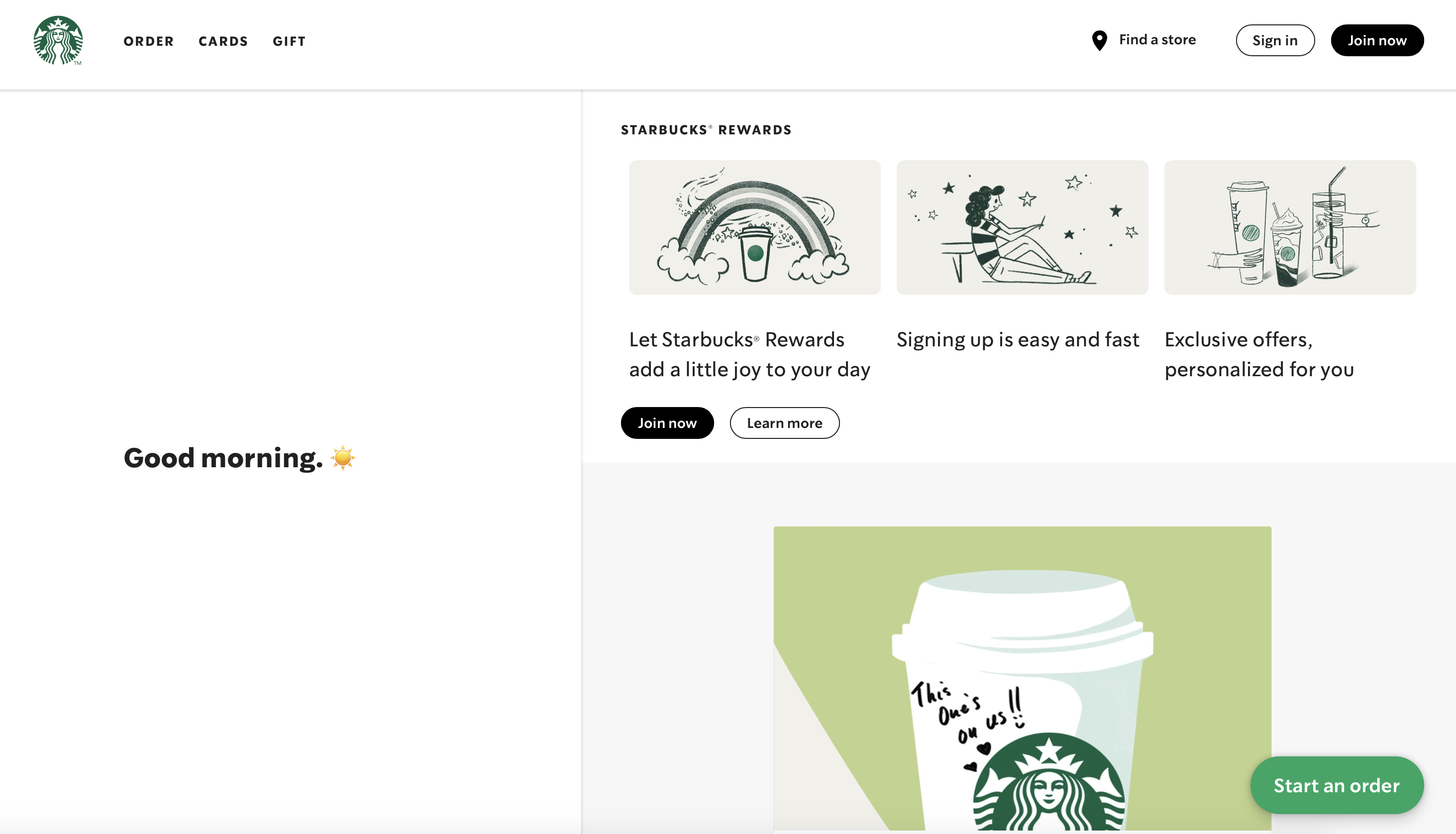 Starbucks' modern PWA for offline ordering