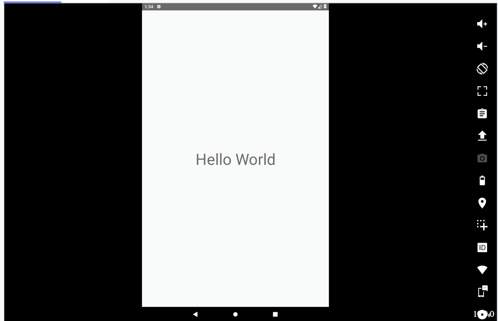 Hello World application in React Native