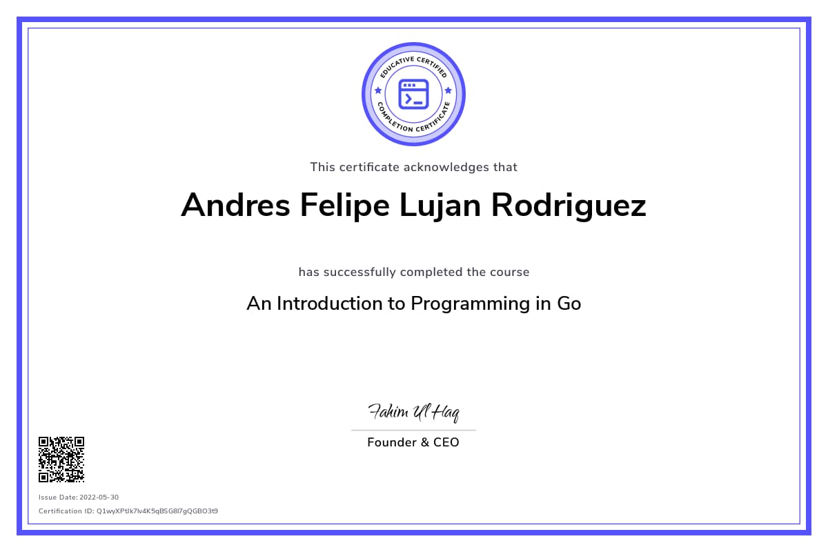 Personalized Path Certificate