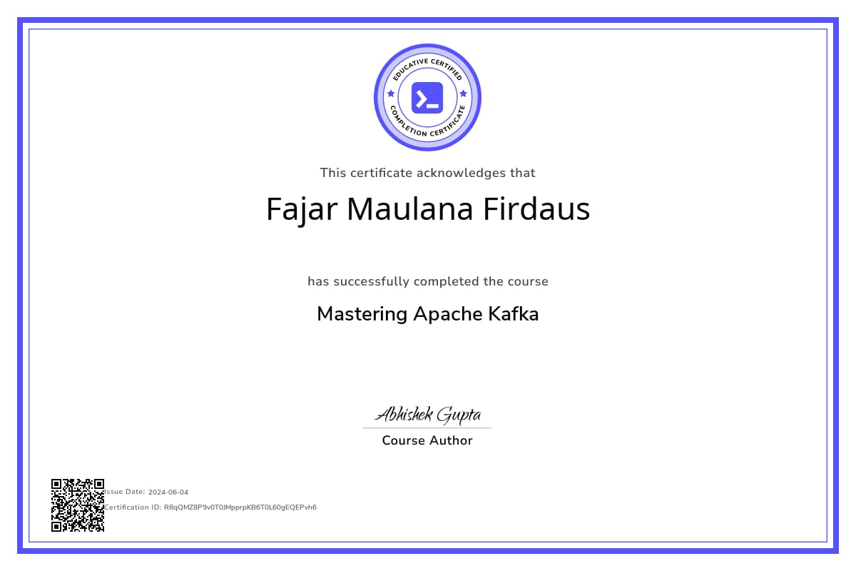 Course Certificate