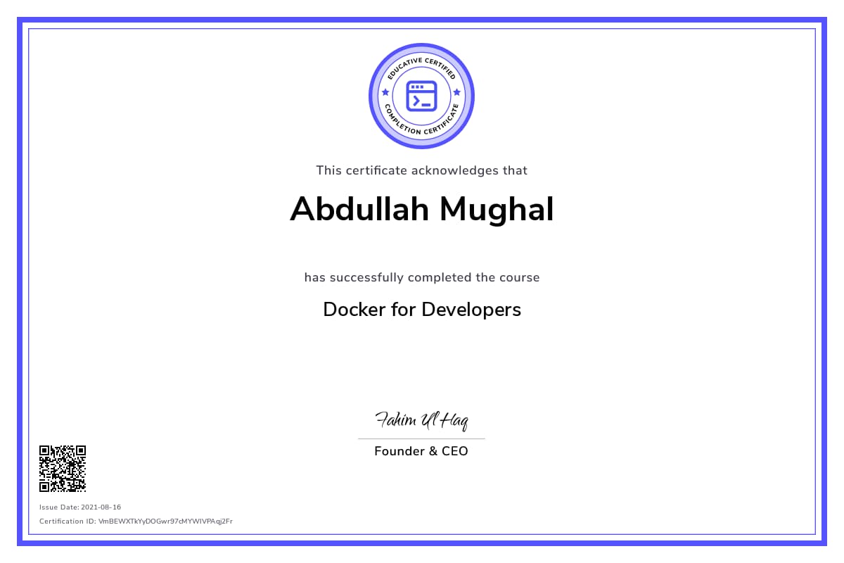 Personalized Path Certificate