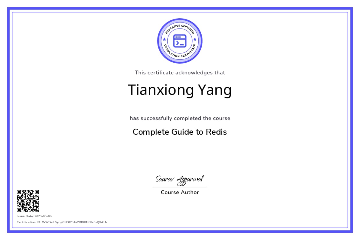 Course Certificate