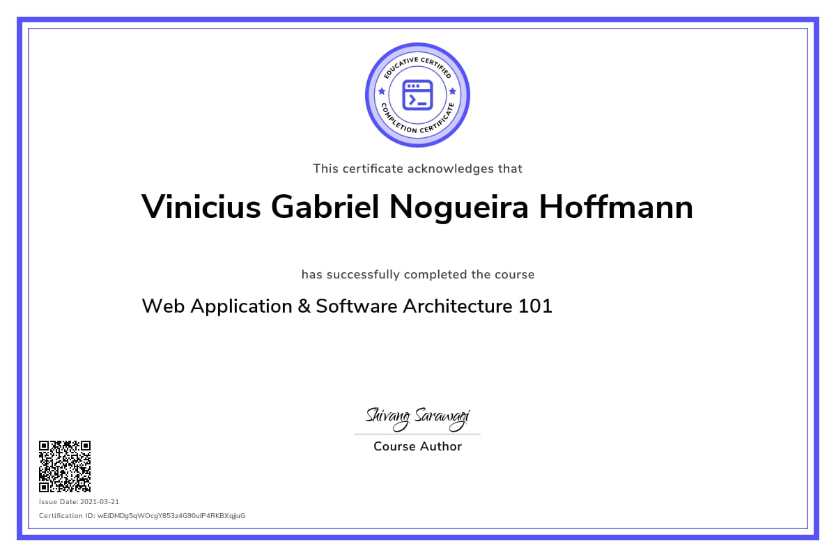 Personalized Path Certificate